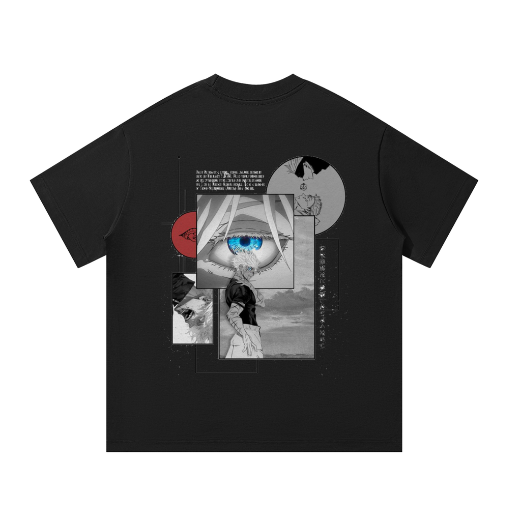 Gojo Satoru Blue Eyes White Oversize Tee